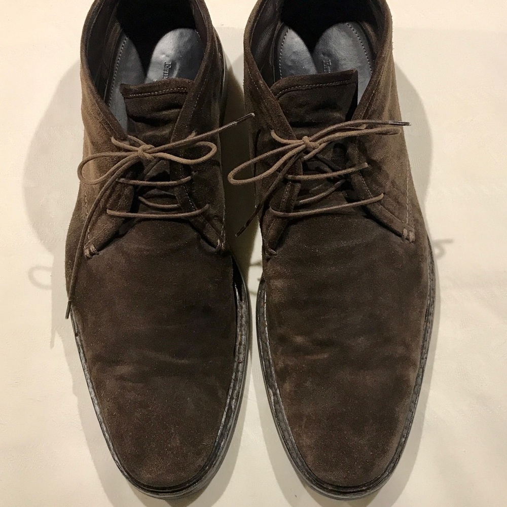 Zegna brown suede shoes